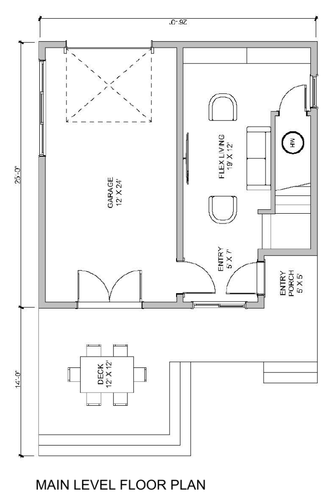 Harbor House - Main Level Floor Plan